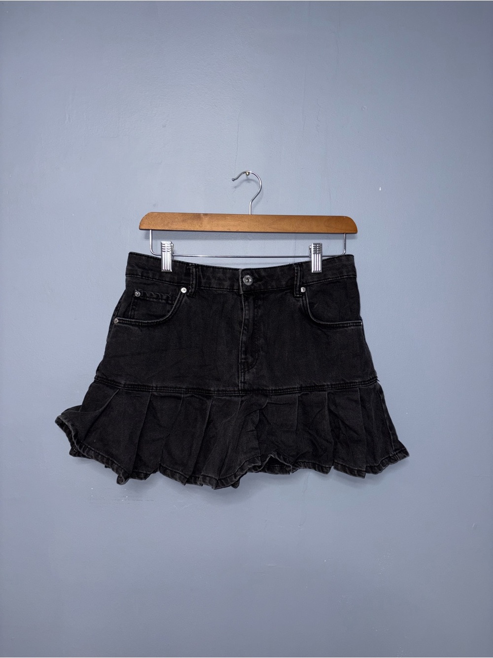 Bershka | Black Jean Skirt | Size Medium